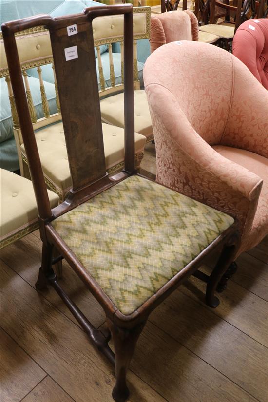 A walnut chair